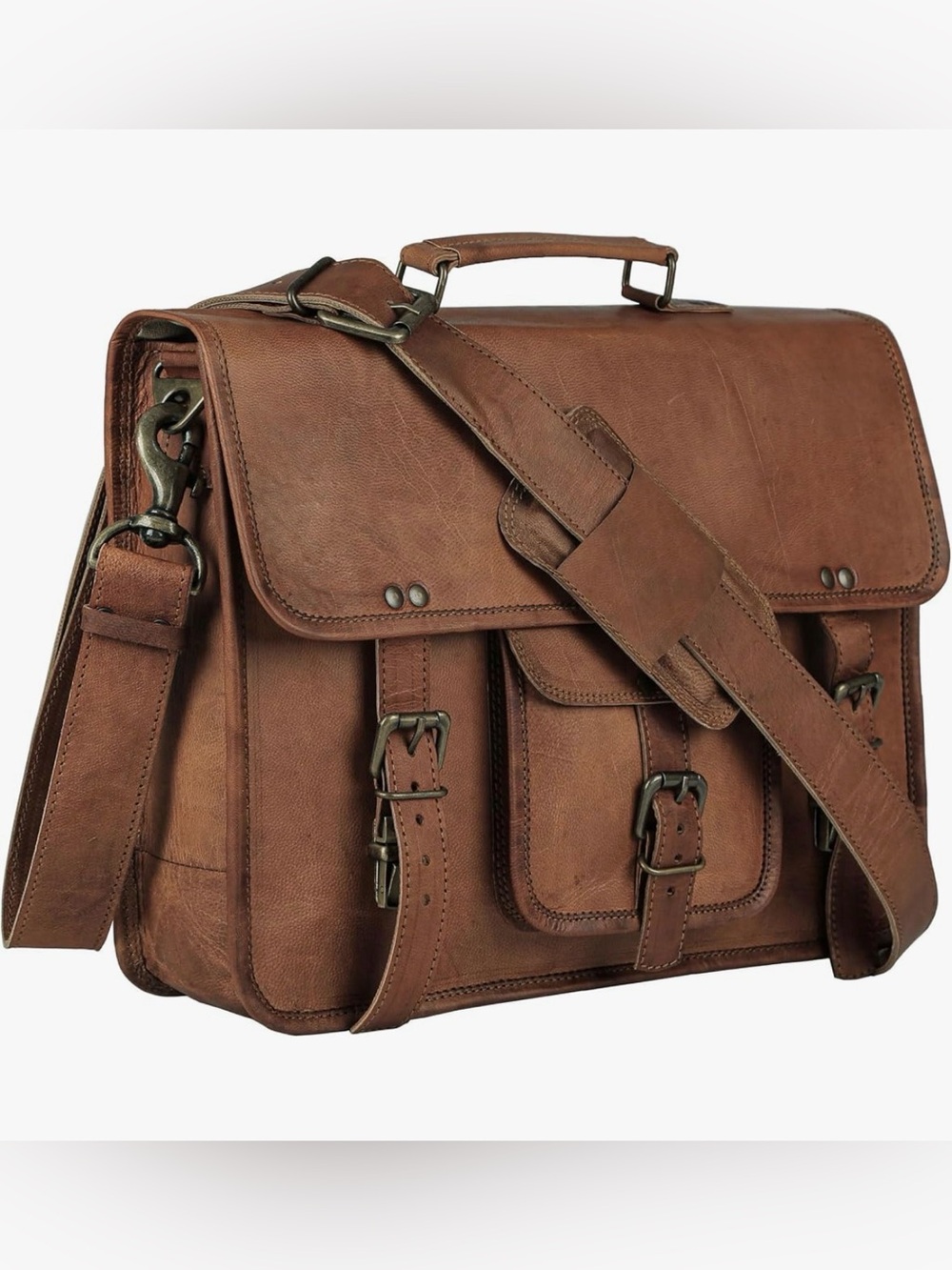 Genuine Leather Messenger Bag
